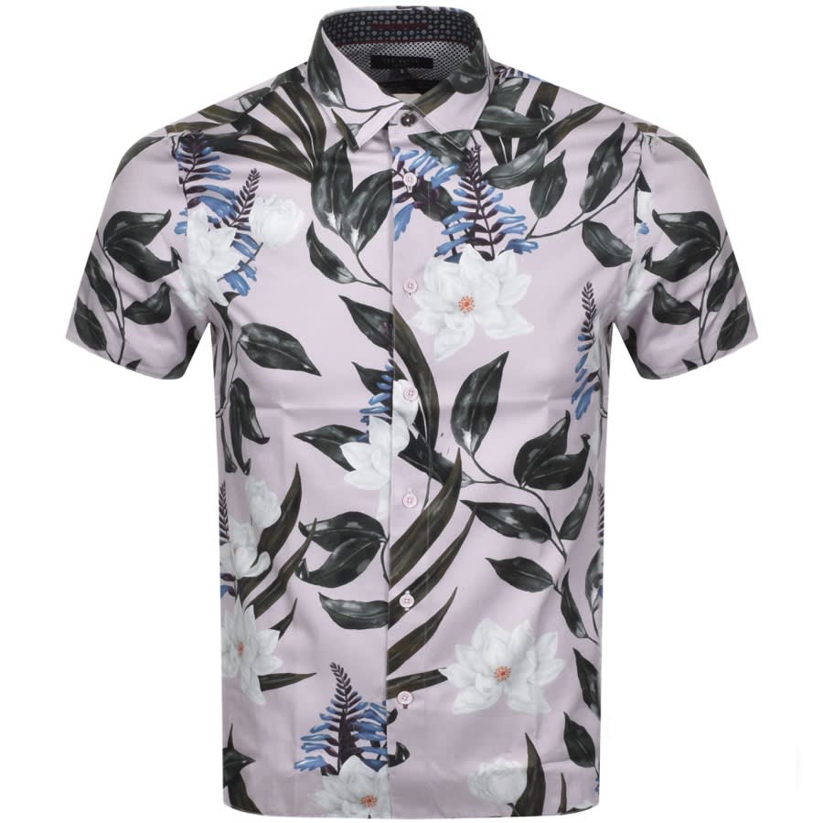 Alternative Image for ProductTed Baker Dudum Print Short Sleeved Shirt Lilac1